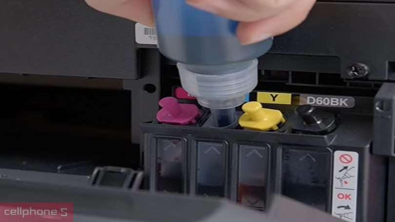 Mực in phun Brother BT5000C: độ phủ 5%, in 5000 trang, tương thích nhiều dòng máy