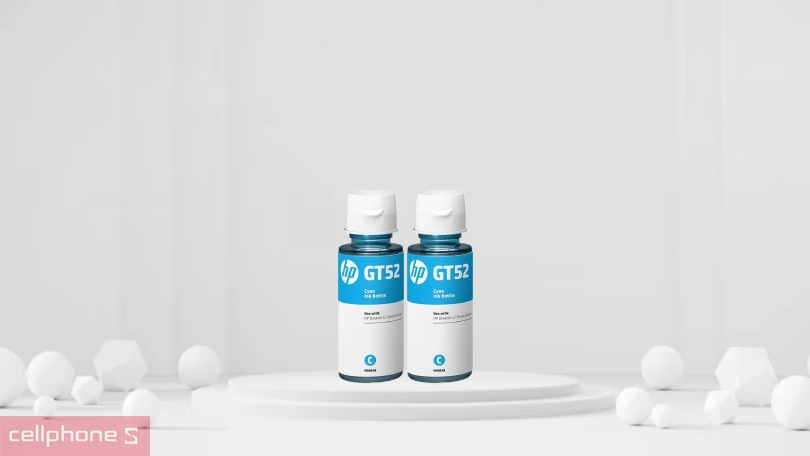 Dung tích, khả năng tương thích của mực in phun HP GT52 xanh M0H54AA