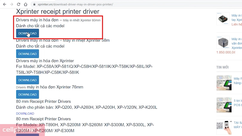 Cách cài đặt máy in Xprinter trên Windows, MacOS, Linux 