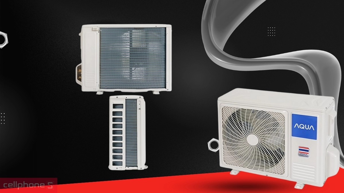 Thiết kế máy lạnh AQUA Inverter 1.5 HP AQUA RV13QA2