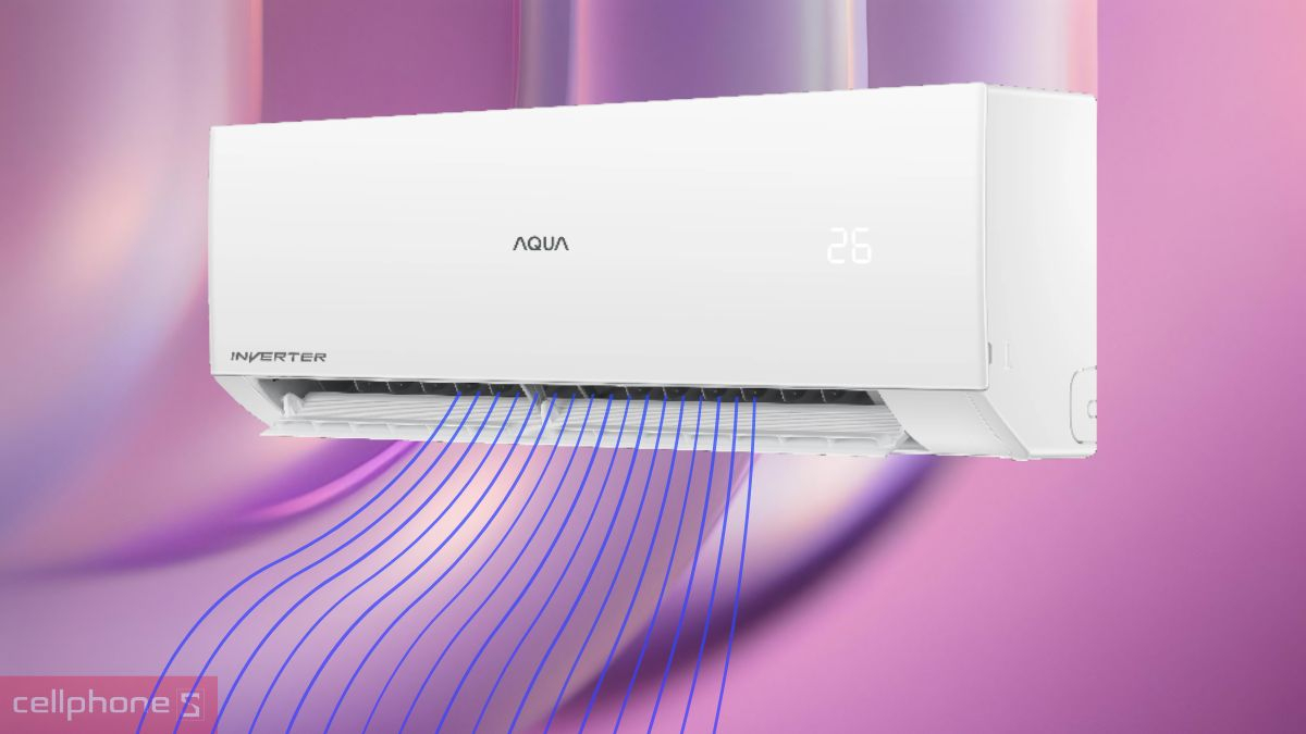 Tiết kiệm điện với máy lạnh Aqua Inverter 1.5 HP AQA-RV13QA