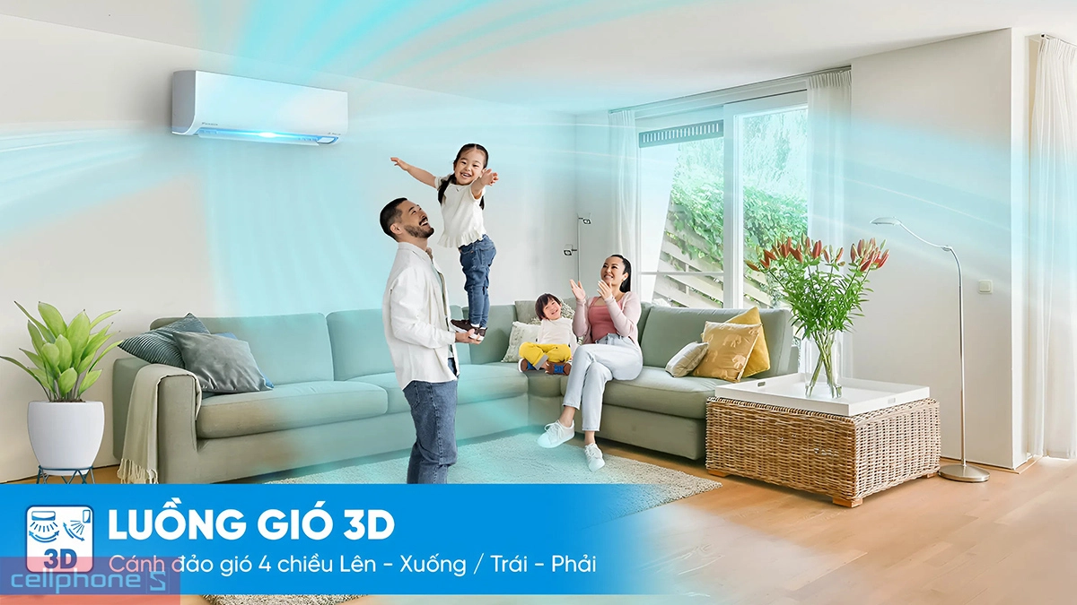 Chế độ Powerful máy lạnh Daikin Inverter 1.5 HP FTKF35ZVMV/RKF35ZVMV