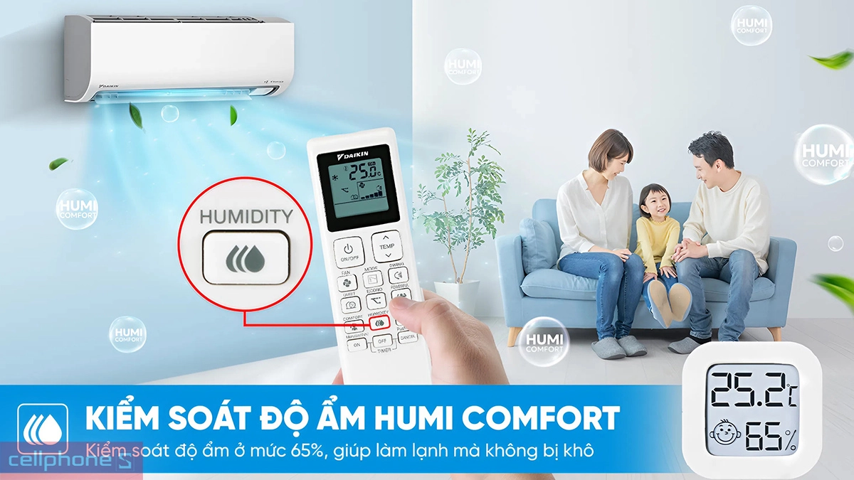 Chế độ gió Comfort máy lạnh Daikin Inverter 1.5 HP FTKF35ZVMV/RKF35ZVMV