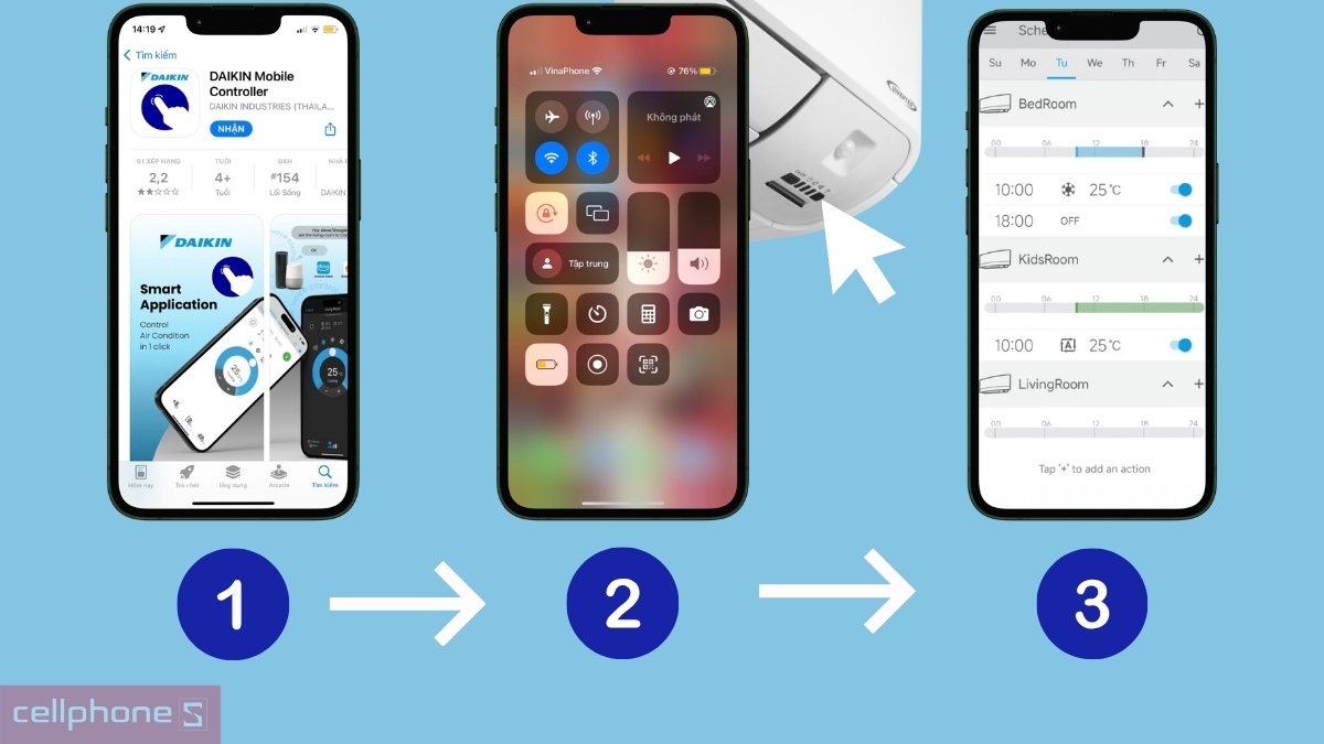 Hướng dẫn kết nối máy lạnh Daikin Inverter 1 HP FTKZ25VVMV/RKZ25VVMV
