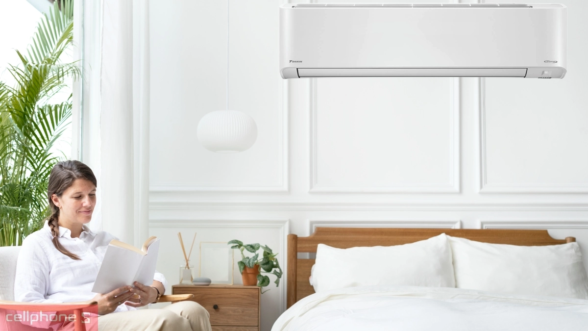 Thiết kế mặt nạ Coanda máy lạnh Daikin Inverter 2.5HP FTKZ60VVMV RKZ60VVMV