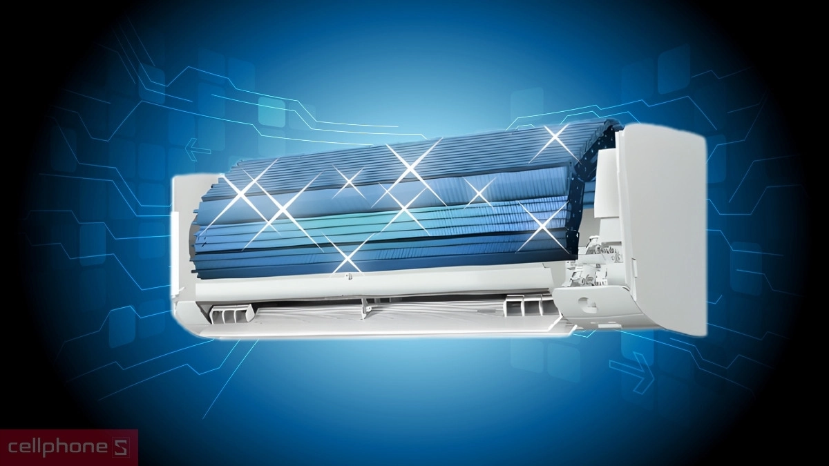 Công nghệ Hybrid Cooling máy lạnh Daikin Inverter FTKZ50VVMV