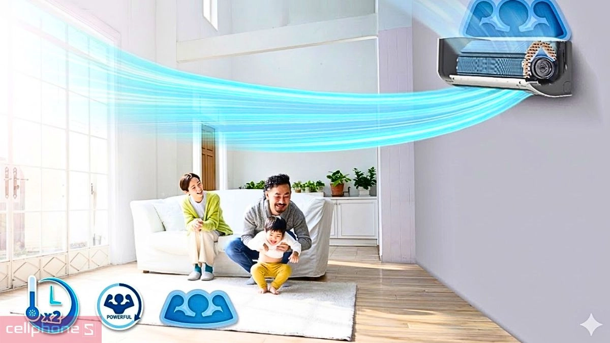 Công nghệ làm lạnh và cơ chế thổi gió thông minh của máy lạnh Daikin Inverter 3 HP (FTKF71ZVMV/RKF71ZVMV)