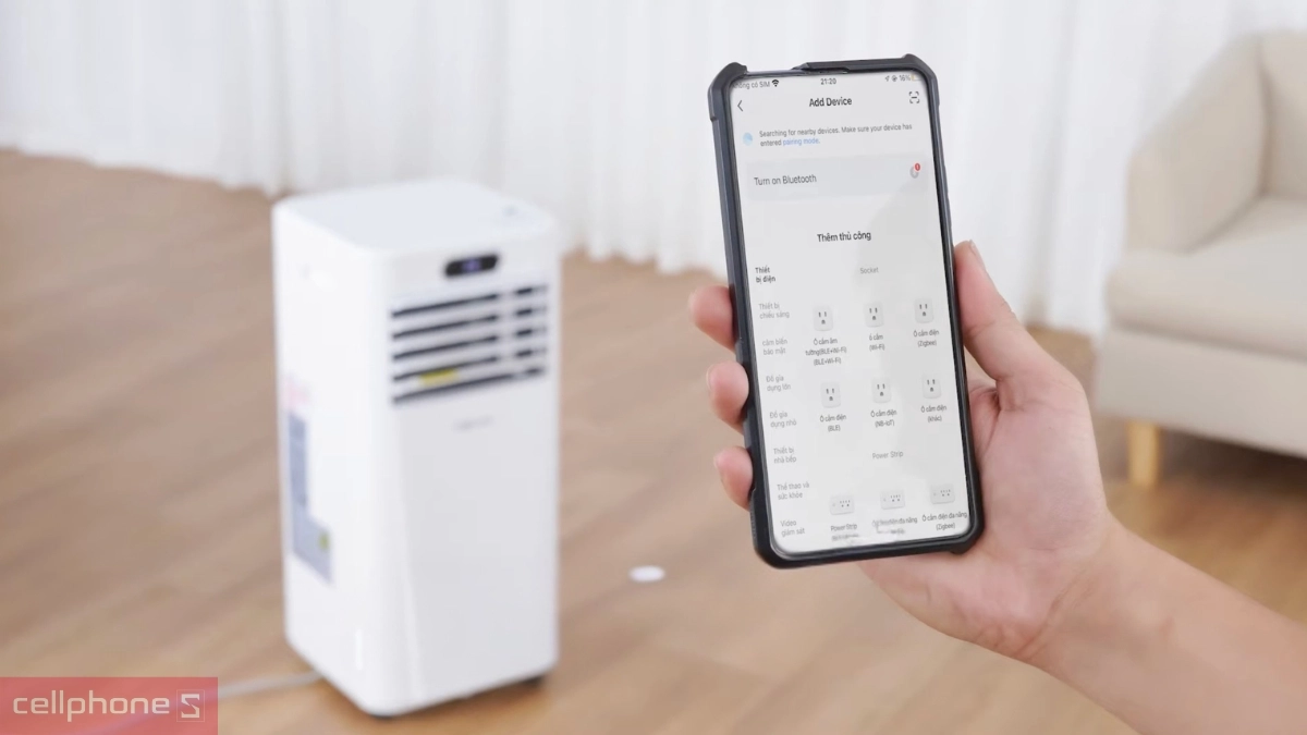 Ứng dụng kết nối điều hòa di động Fujihome PAC09