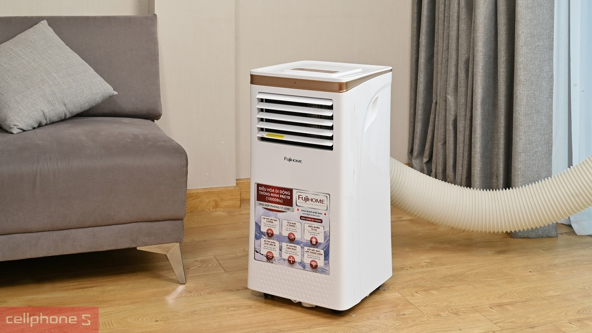 Khả năng vận hành thân thiện của điều hòa di động Fujihome PAC10