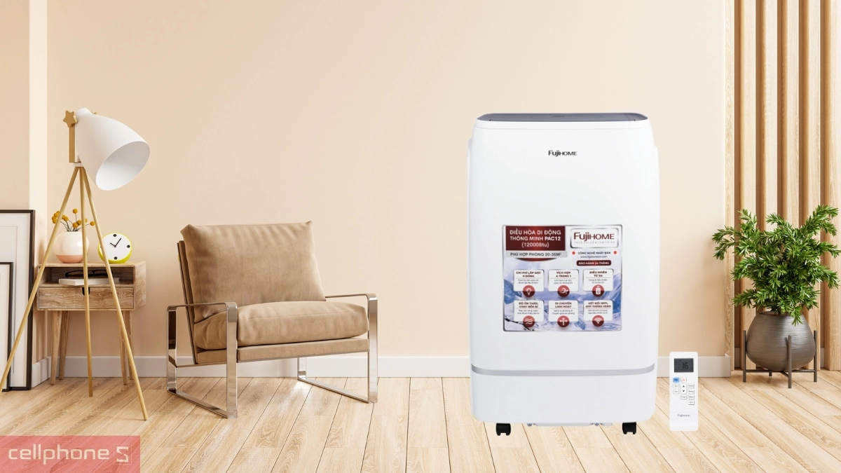 Thiết kế điều hòa di động Fujihome PAC12