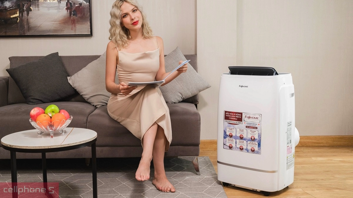 Hiệu suất làm mát điều hòa di động Fujihome PAC12