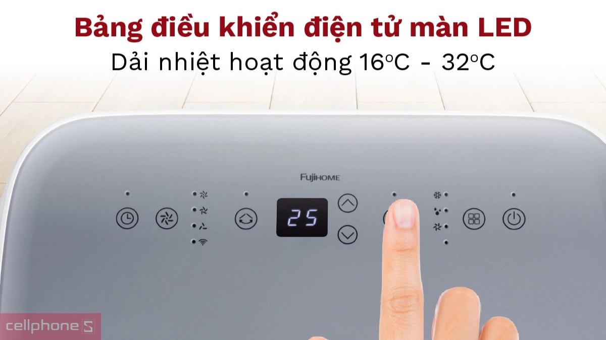 Điều khiển điều hòa di động Fujihome PAC12
