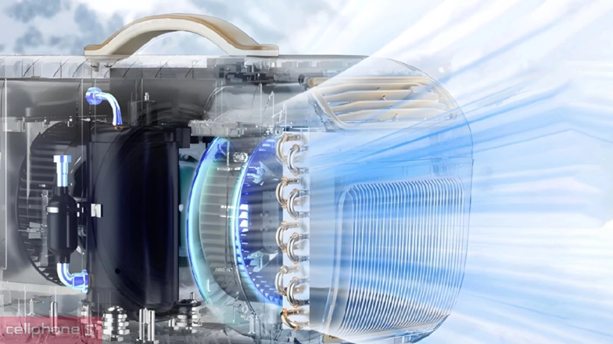 Khả năng vận hành êm ái của máy điều hòa mini di động Fujihome PAC05