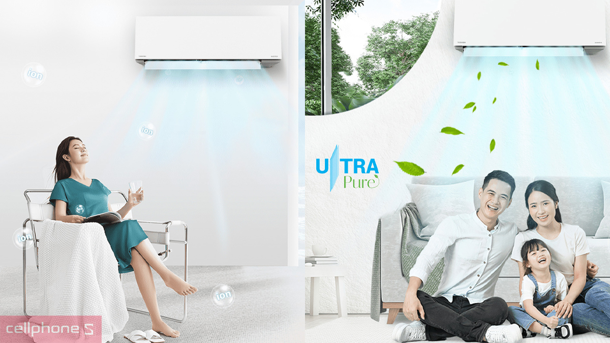 Plasma Ion và Ultra Pure trên Máy lạnh Toshiba 2 HP E2-H18E2KCVG-2021