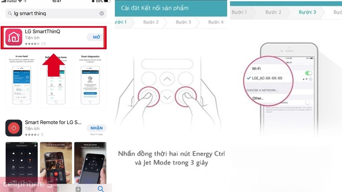 Các bước kết nối máy lạnh LG Inverter 1.5HP IEC12G1