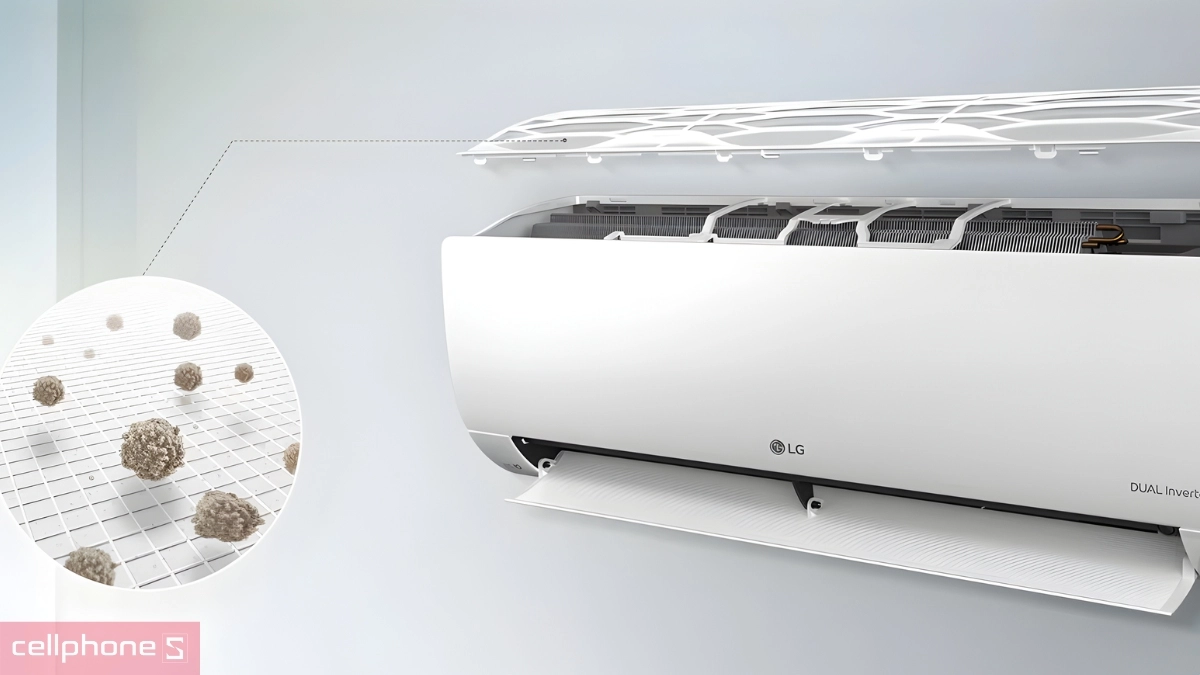 Hệ thống màng lọc máy lạnh LG Inverter 1.0 HP IEC09G1