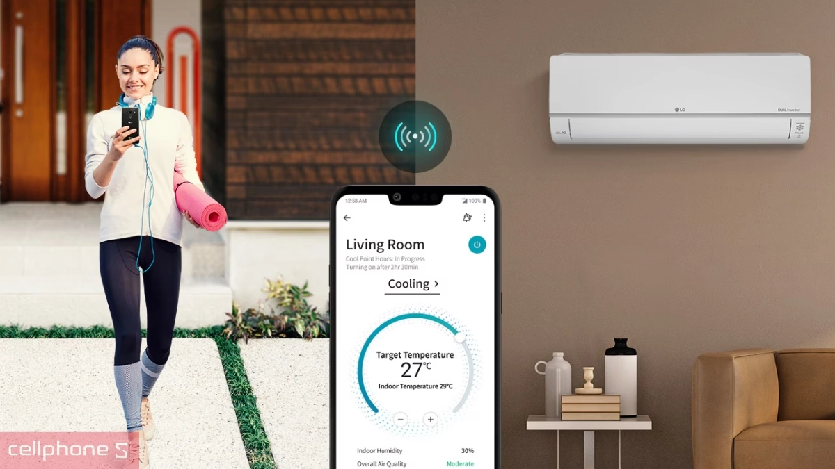 Điều khiển máy lạnh LG Inverter 1.0 HP IEC09G1