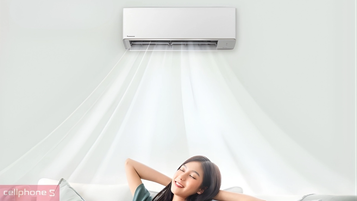 Cánh đảo gió lớn BIG FLAP trên máy lạnh Panasonic 1 HP CU/CS-N9AKH-8