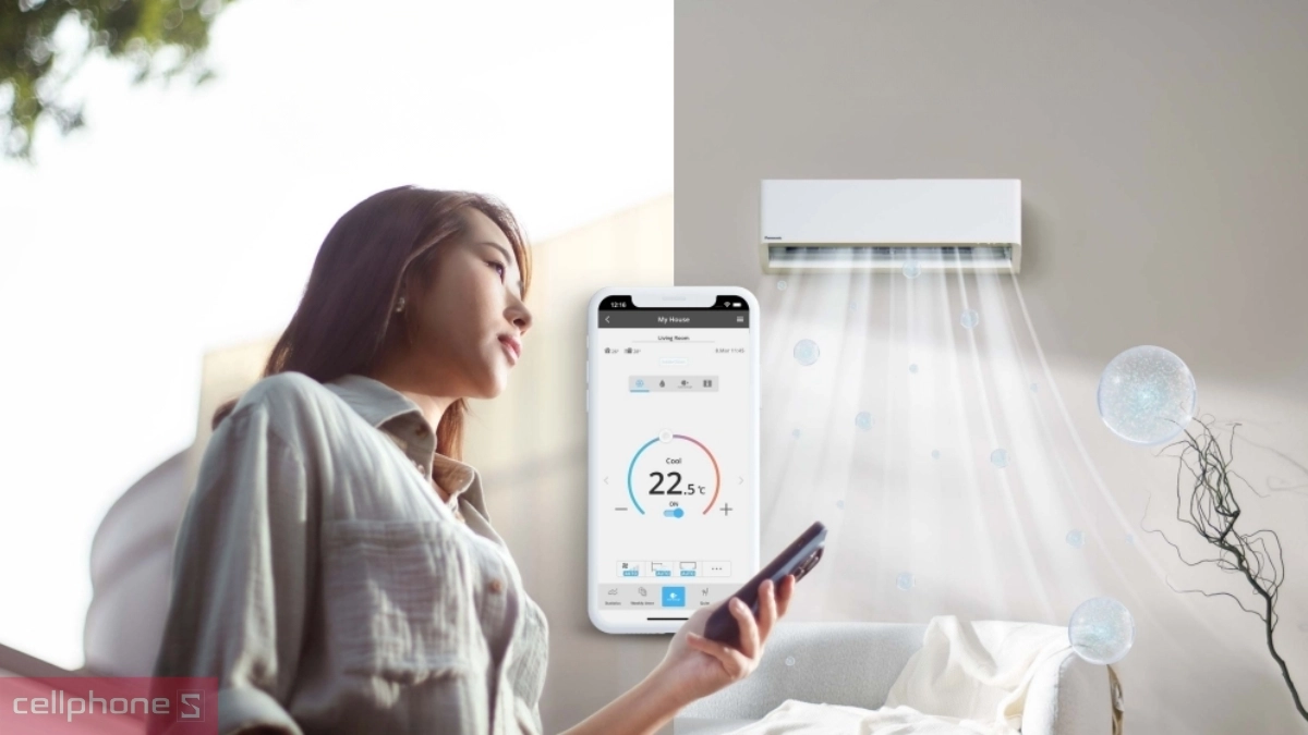 Chế độ ECO máy lạnh Panasonic Inverter 1.5 HP CU/CS-XU12BKH-8