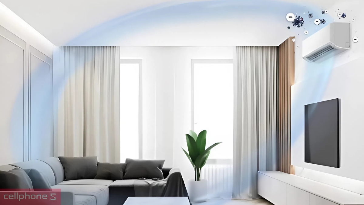 Hệ thống lọc khí máy lạnh Panasonic Inverter 1.5 HP CU/CS-XU12ZKH-8