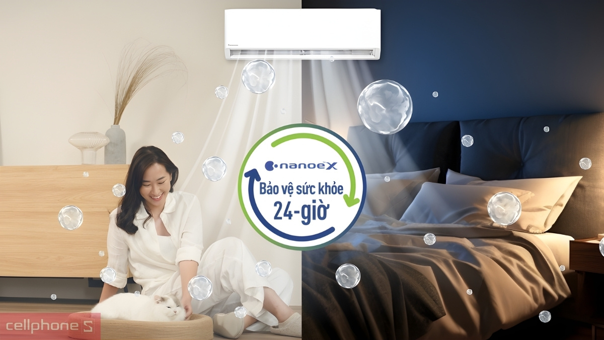 Công nghệ nanoe-X máy lạnh Panasonic Inverter 1 HP CU/CS-U9BKH-8