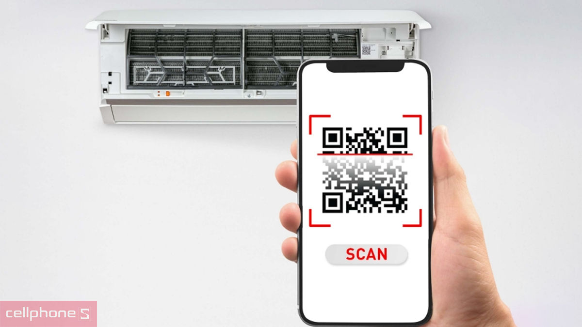 Quét mã app với máy lạnh Panasonic Inverter 1 HP CU/CS-U9BKH-8