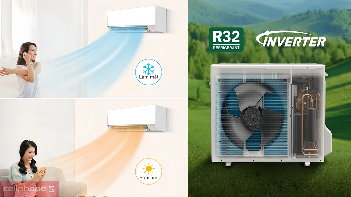 Công suất máy lạnh Panasonic Inverter 2 HP CU/CS-YZ18AKH-8