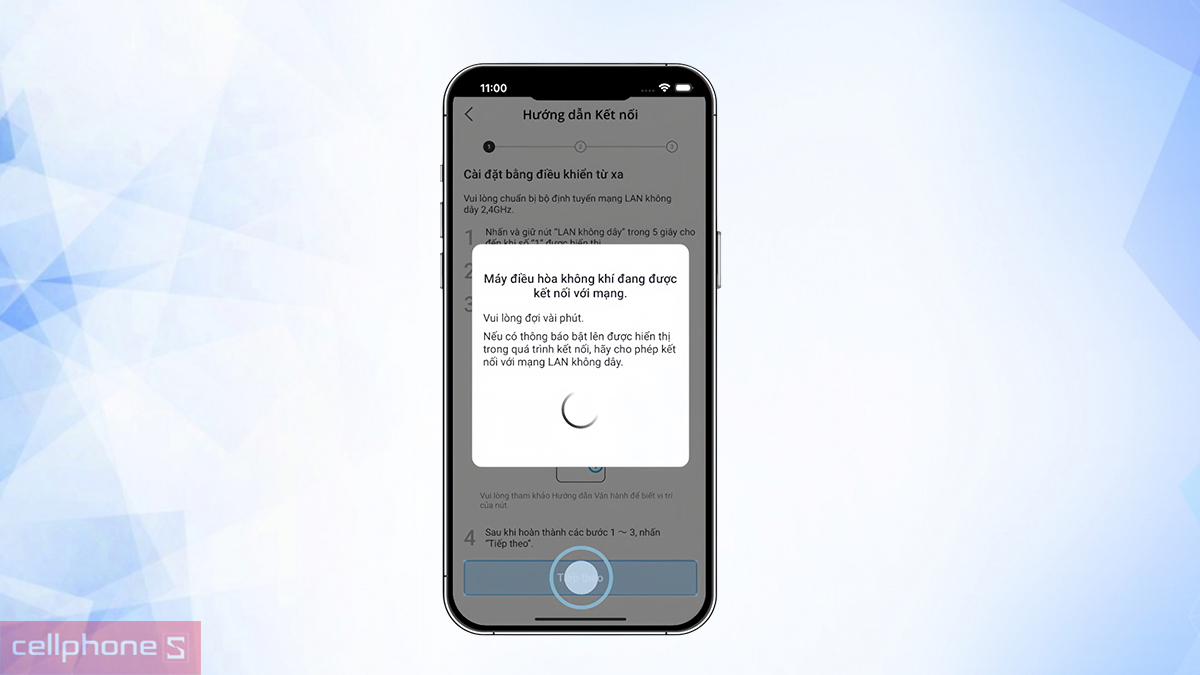 Kết nối Wi-Fi trên máy lạnh Panasonic Inverter 2 HP CU/CS-YZ18AKH-8