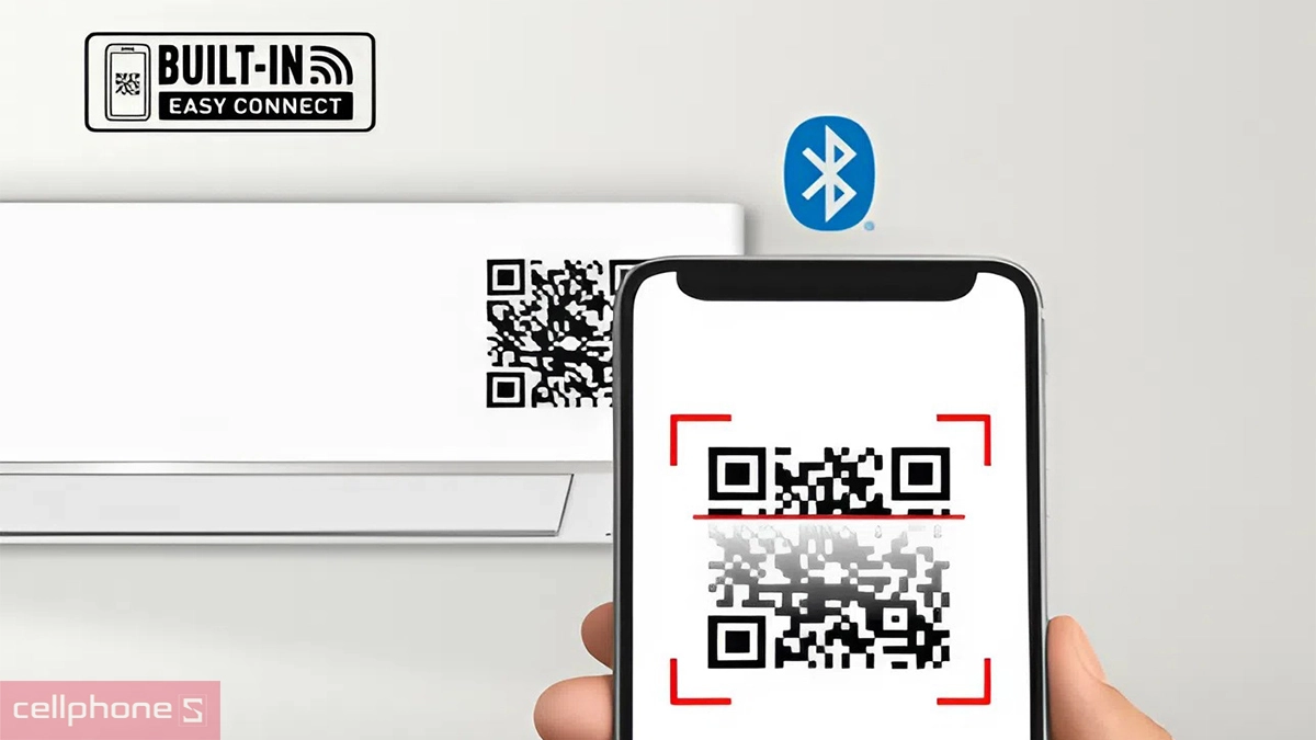 kết nối máy lạnh Panasonic Inverter 1.5HP CU/CS-RU12AKH-8 qua app