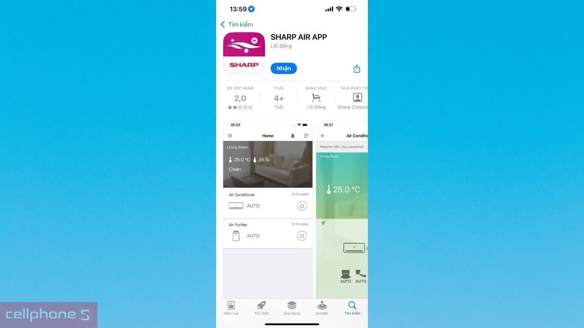 Hướng dẫn kết nối với máy lạnh Sharp Inverter 1.5HP AH-XP13CHW 