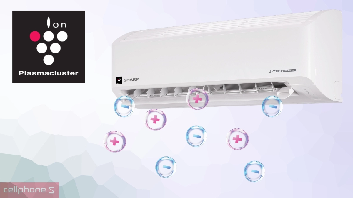 Plasmacluster Ion máy lạnh Sharp Inverter 1.5 HP AH-XP13DSW