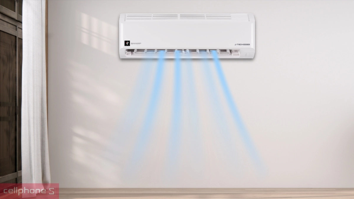 Công nghệ Super Jet máy lạnh Sharp Inverter 1.5 HP AH-XP13DSW