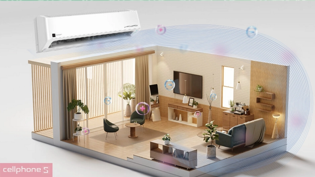 Công nghệ máy lạnh Sharp Inverter 1 HP AH-XP10CHW