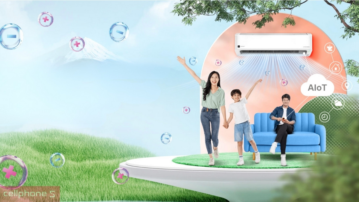 Điều khiển trên máy lạnh Sharp Inverter 1 HP AH-XP10CHW