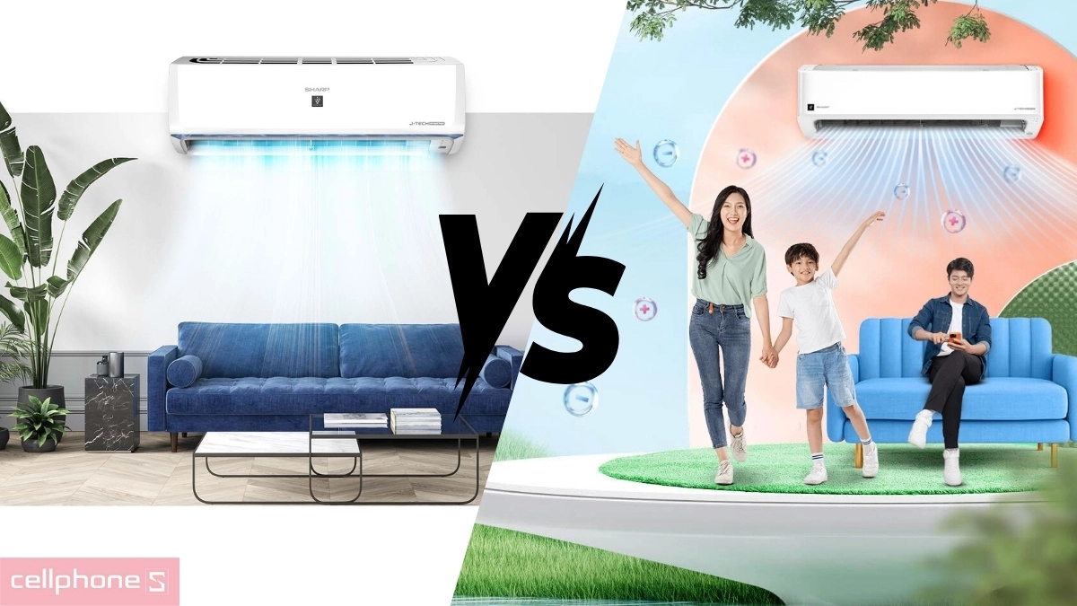 So sánh máy lạnh Sharp Inverter 1.0HP 2025 AH-XP10CMW