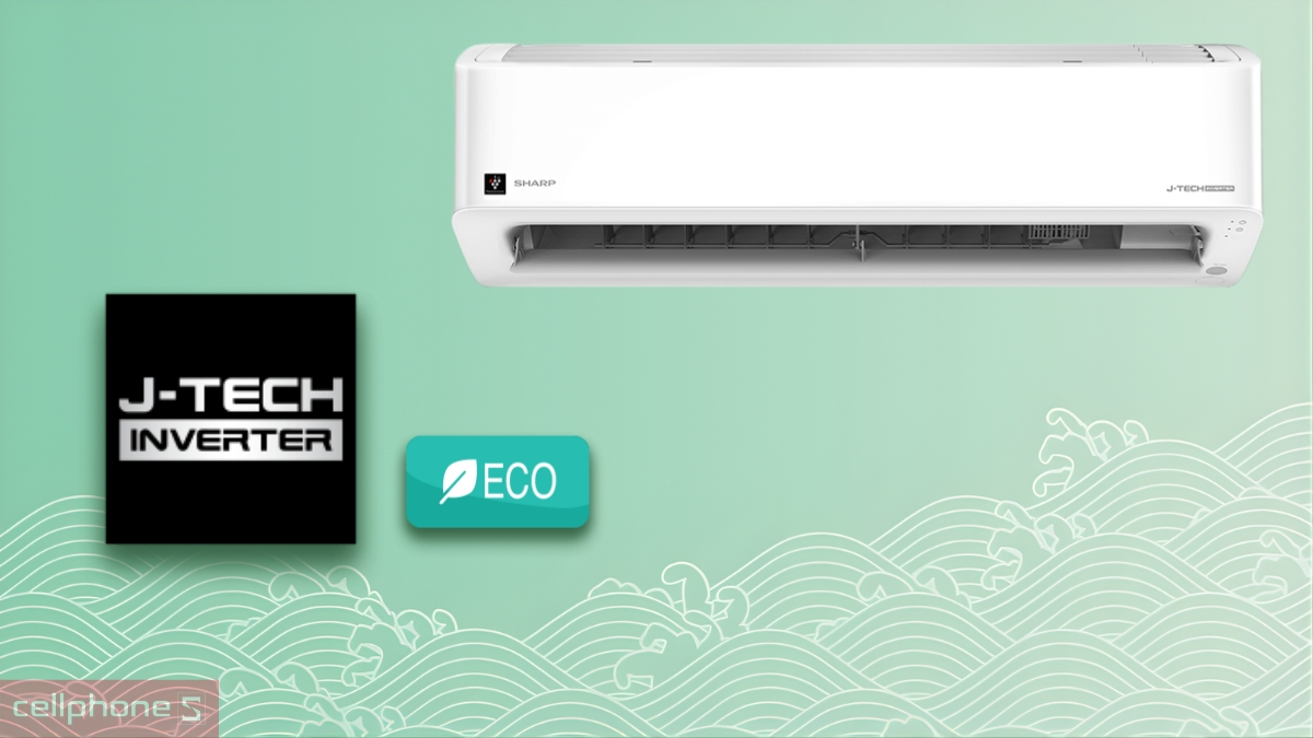 Tiết kiệm điện với máy lạnh Sharp Inverter 2.5 HP AH-XP24CMW