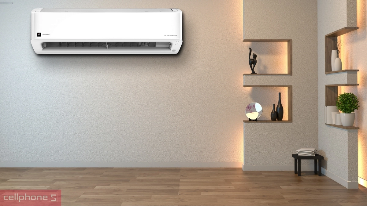 Luồng gió máy lạnh Sharp Inverter 2.5 HP AH-XP24CMW