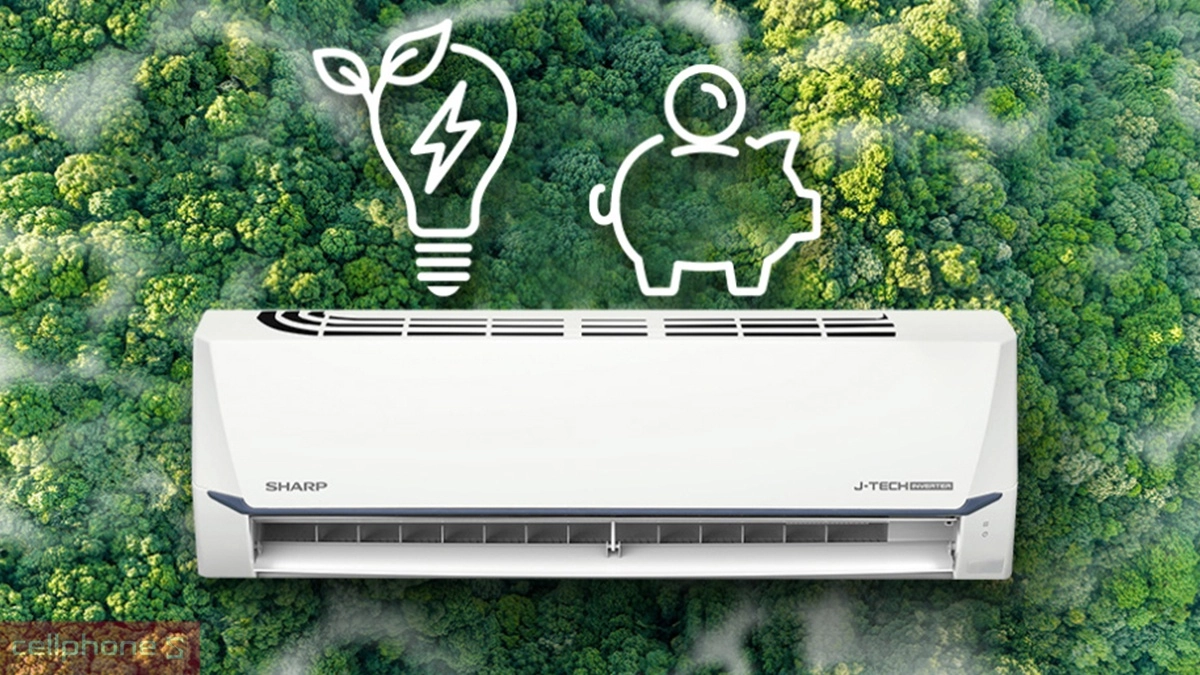 Khả năng tiết kiệm điện máy lạnh Sharp Inverter 2 HP AH-X18CEWA