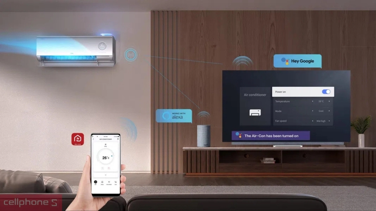 Ứng dụng TCL Home trên Máy lạnh TCL FreshIN 3.0 cấp khí tươi 1.0 HP 2026 (TAC-FR10CSV/P7)