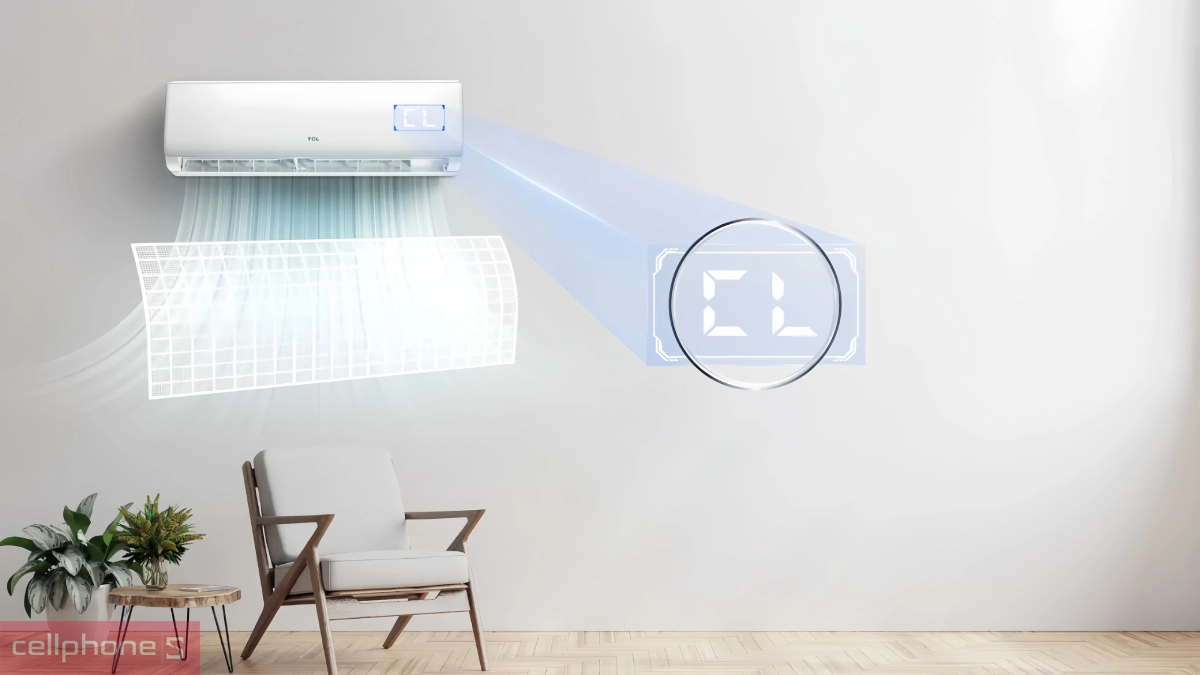 Giải pháp lọc khí máy lạnh TCL Inverter 1 HP TEP-10CSD/F1I