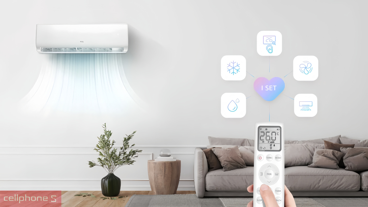 Cá nhân hóa trải nghiệm máy lạnh TCL Inverter 1 HP TEP-10CSD/F1I