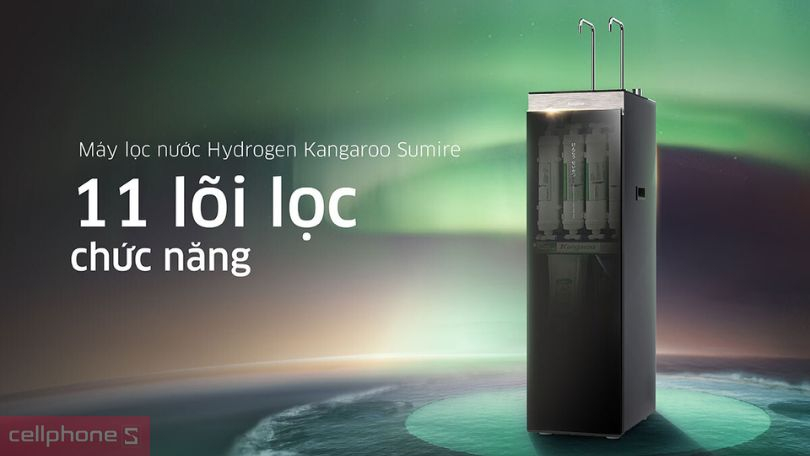 Máy lọc nước Kangaroo RO tích hợp nóng lạnh KG11A6 - Phong cách, lọc 11 lõi