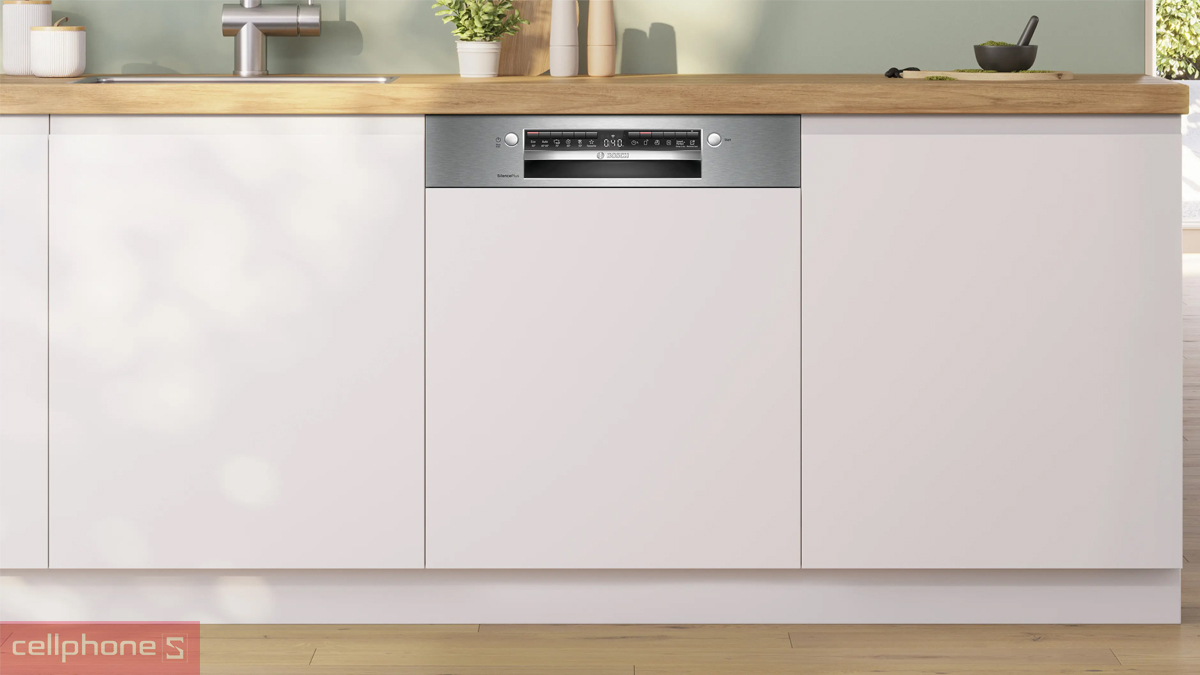 Thiết kế bán âm của Máy rửa bát bán âm Bosch 14 bộ Series 4 (SMI4EVS08E)