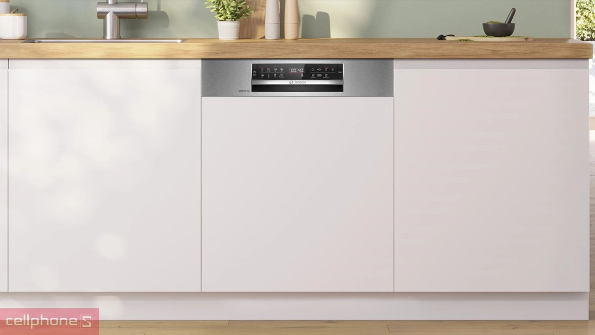 Thiết kế máy rửa bát bán âm Bosch 14 bộ Series 6 (SMI6ECS10E)