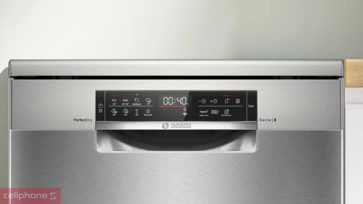 Điều khiển máy rửa bát độc lập Bosch 14 bộ Series 6 (SMS6ZCI02P)