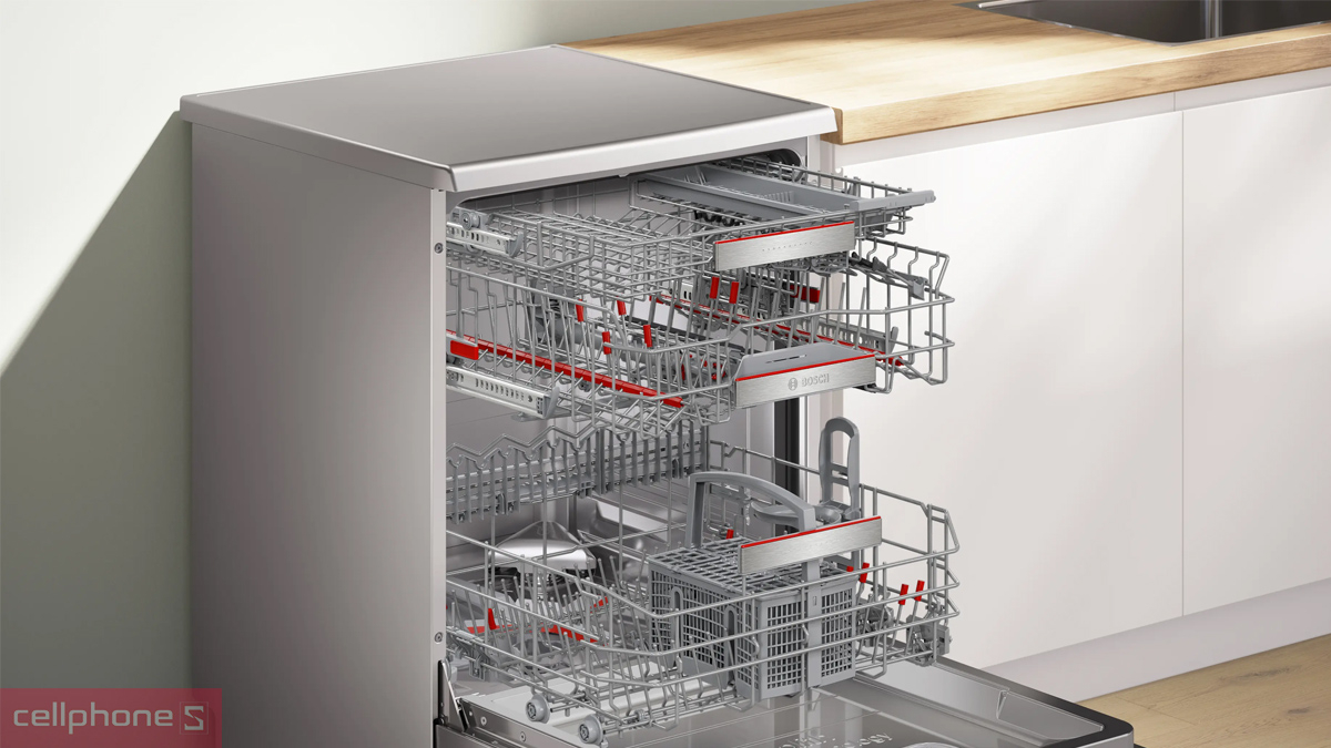 Điều khiển Home Connect trên Máy rửa bát độc lập Bosch 14 bộ Series 8 (SMS8YDS83T)