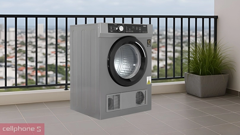 Công suất máy sấy thông hơi Aqua 8kg AQH-V800H.SS