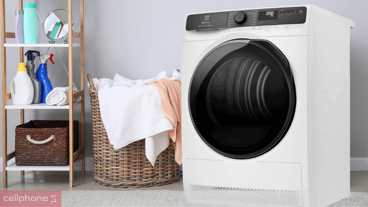 Thiết kế máy sấy bơm nhiệt Electrolux 8kg EDH803J5WC