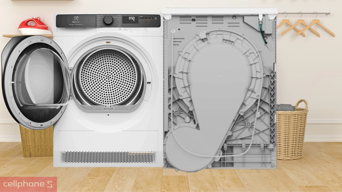 Tính năng máy sấy bơm nhiệt Electrolux 8kg EDH803J5WC