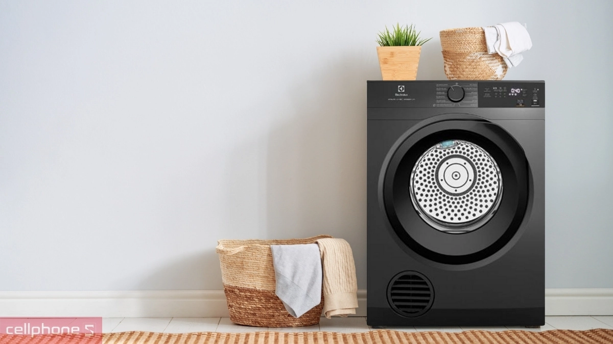 Kiểu dáng máy sấy bơm nhiệt Electrolux 9kg (EDH902R9SC)